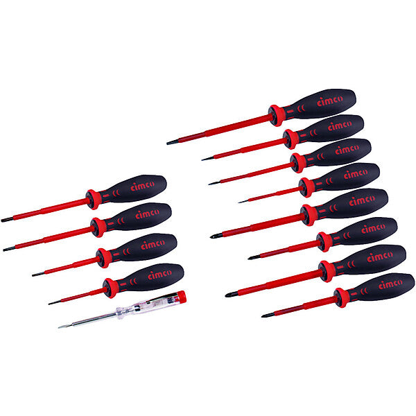CIMCO Schraubendreher-Set 6-rund,Kreuz,Schlitz 117000
